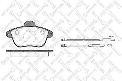 412 004B-SX STELLOX Комплект тормозных колодок, дисковый тормоз